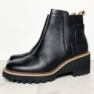 Dolce Vita Huey Black Leather Bootie 8 1/2